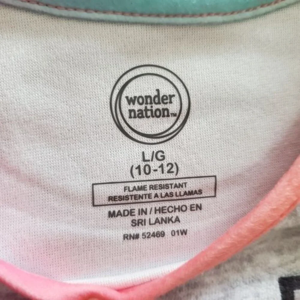 Bundle Wonder Nation Sleep Dresses Size Large (10-12) For Girls